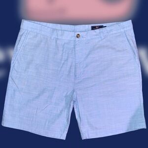 NWOT Men’s VINEYARD VINES 9” Chambray Chino Breaker Shorts In Light Blue | 42
